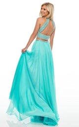 4 of 12 Rachel Allan 7034 Dress Aqua