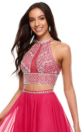 8 of 12 Rachel Allan 7034 Dress Fuchsia