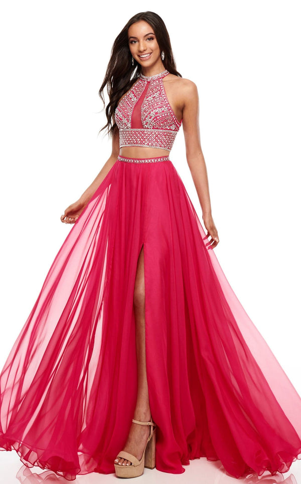 Rachel Allan 7034 Dress Fuchsia