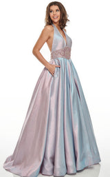 1 of 12 Rachel Allan 7037 Dress Blueberry