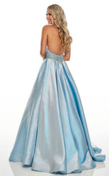 5 of 12 Rachel Allan 7037 Dress Light-Blue