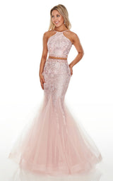 1 of 16 Rachel Allan 7057 Dress Blush