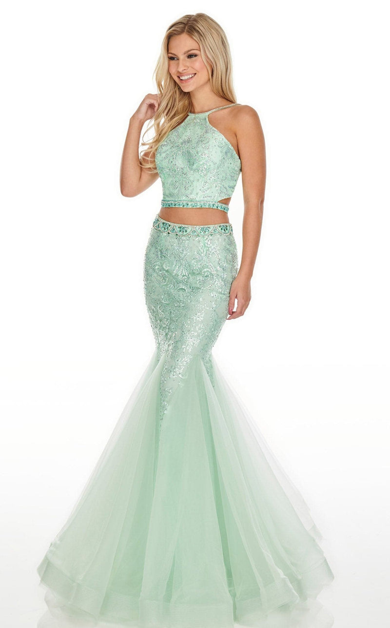 Rachel Allan 7057 Dress Mint