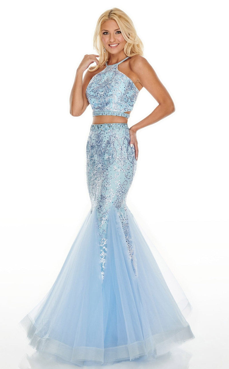 Rachel Allan 7057 Dress Sky-Blue