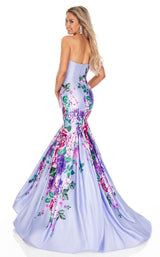 3 of 8 Rachel Allan 7073 Dress Lilac-Multi