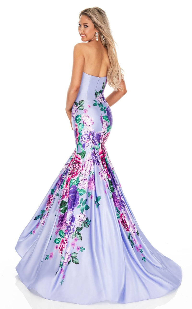 Rachel Allan 7073 Dress Lilac-Multi