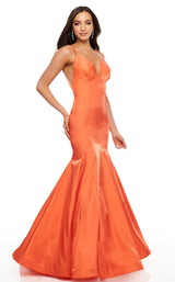 2 of 12 Rachel Allan 7114 Dress Tangerine