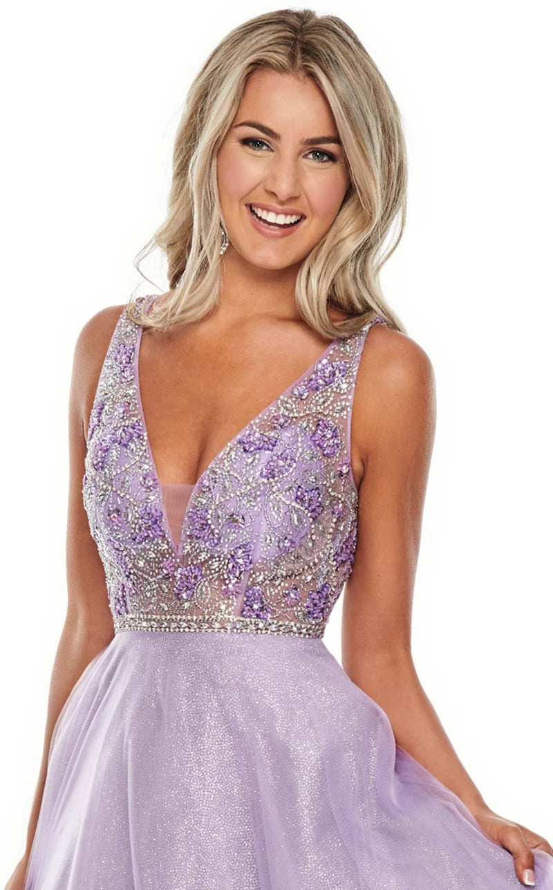 Rachel Allan 7136 Dress Lilac