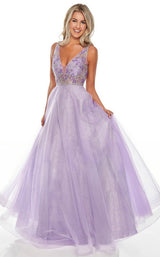 1 of 8 Rachel Allan 7136 Dress Lilac