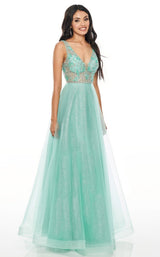 2 of 8 Rachel Allan 7136 Dress Aqua