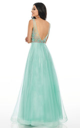 4 of 8 Rachel Allan 7136 Dress Aqua