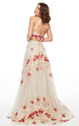 2 of 4 Rachel Allan 7189 Dress White-Multi