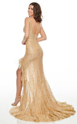 4 of 8 Rachel Allan 7208 Dress Light-Gold