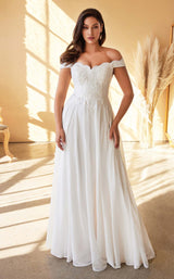 1 of 5 Cinderella Divine 7258W Dress Off-White