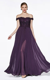 5 of 7 Cinderella Divine 7258 Dress Eggplant