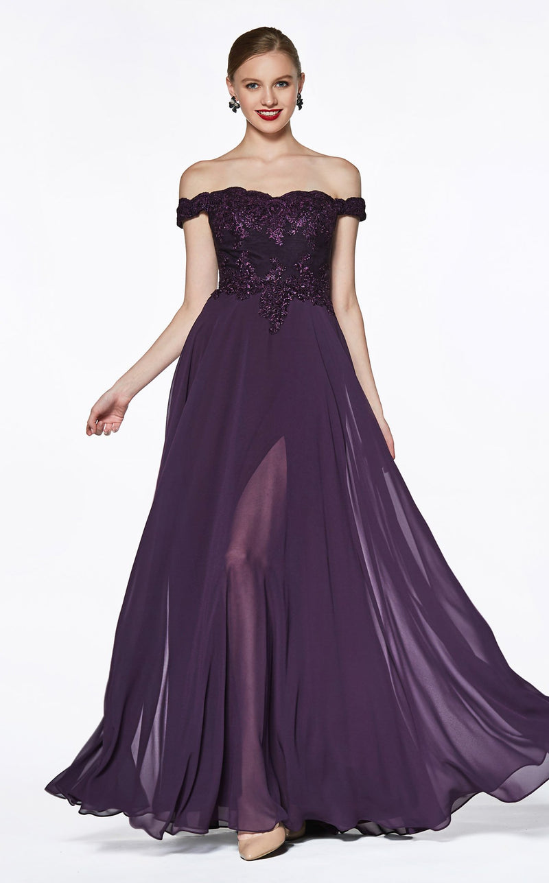 Cinderella Divine 7258 Dress Eggplant