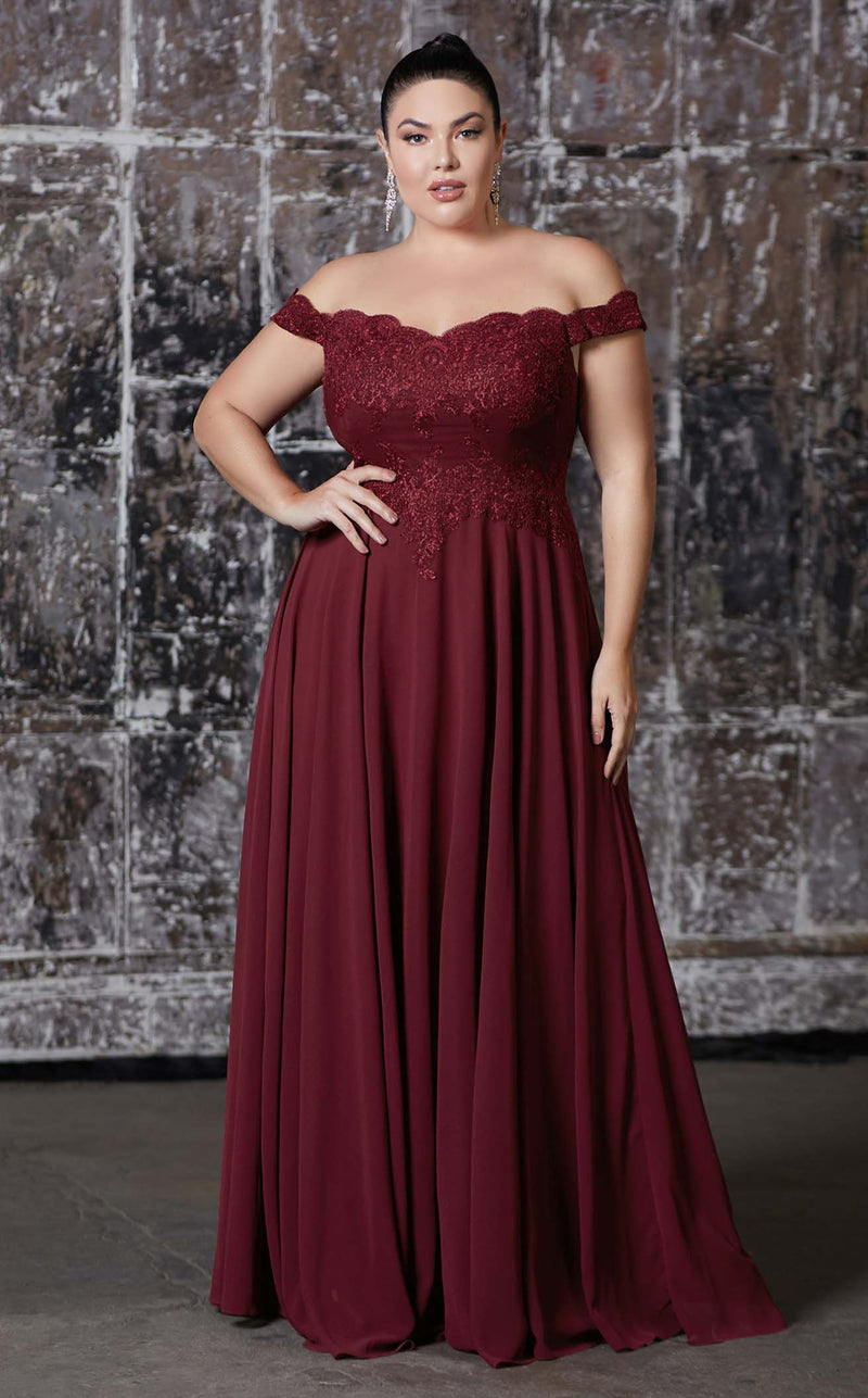 Cinderella Divine 7258 Dress Dark-Burgundy