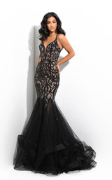 1 of 2 Jasz Couture 7304 Black-Nude