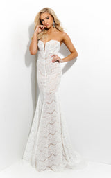 1 of 2 Jasz Couture 7326 Ivory/Nude