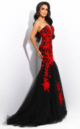 3 of 5 Jasz Couture 7328 Black/Red