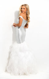 5 of 5 Jasz Couture 7334 White-Silver