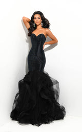 1 of 2 Jasz Couture 7352 Black Multi