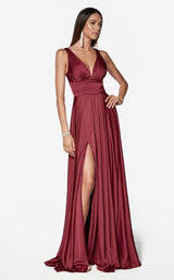 2 of 7 Cinderella Divine 7469 Dress Burgundy