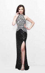 2 of 9 Primavera Couture 1842 Black/Silver