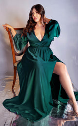 2 of 5 Cinderella Divine 7475C Dress Emerald