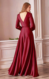 9 of 10 Cinderella Divine 7475 Dress Burgundy