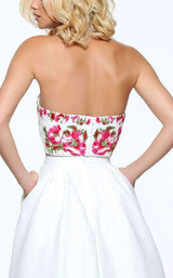 4 of 4 Sherri Hill 51042 Ivory