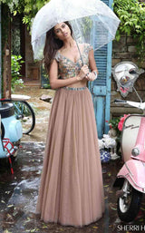 1 of 22 Sherri Hill 51166 Dark Nude