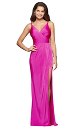 1 of 10 Faviana 7755E Dress Cherry-Pink