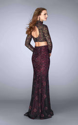 3 of 5 La Femme 23985 Black/Cranberry