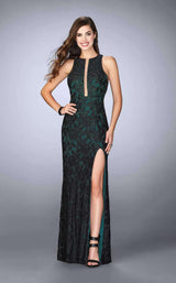 1 of 6 La Femme 23767 Black/Emerald