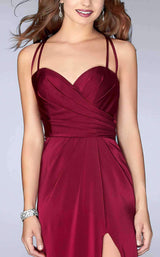 6 of 8 La Femme 24263 Burgundy