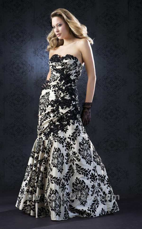 Mac Duggal 2442 Cream/Black