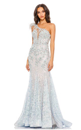 1 of 3 Mac Duggal 79264 Dress Crystal-Blue