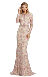 1 of 4 Mac Duggal 79281D Nude-Rose