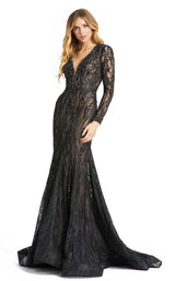 1 of 3 Mac Duggal 79291 Dress Black-Nude