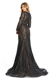 2 of 3 Mac Duggal 79291 Dress Black-Nude