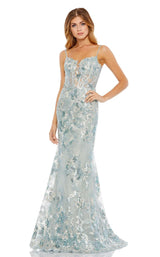 2 of 6 Mac Duggal 79297 Dress Ice-Blue