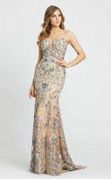 1 of 3 Mac Duggal 79313 Nude-Multi