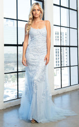 1 of 5 Glitz and Glam GG799 Dress Baby Blue