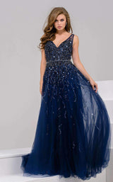 1 of 4 Jovani 29085 Navy