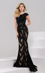 2 of 6 Jovani 36625 Black Multi