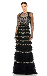 1 of 3 Mac Duggal 8030 Dress Black-Multi