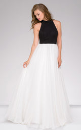 1 of 4 Jovani 50881 White/Black