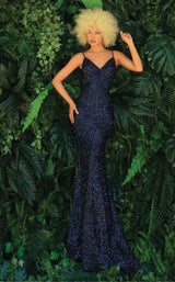 1 of 4 Clarisse 810108 Dress Navy