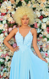 3 of 4 Clarisse 810145 Dress Light-Blue